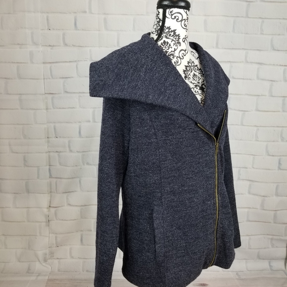 NOT FOR SALE Mystree zip front lined soft jacket pockets fits like XL - Picture 4 of 11